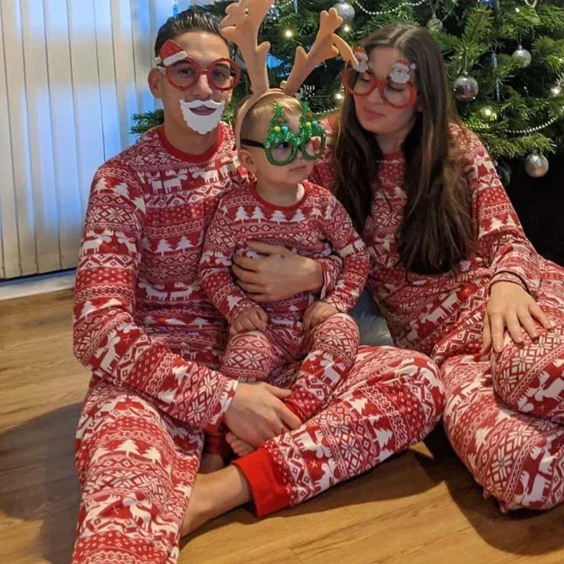 2024 Elegant Christmas Matching Pajama Set For The Whole Family