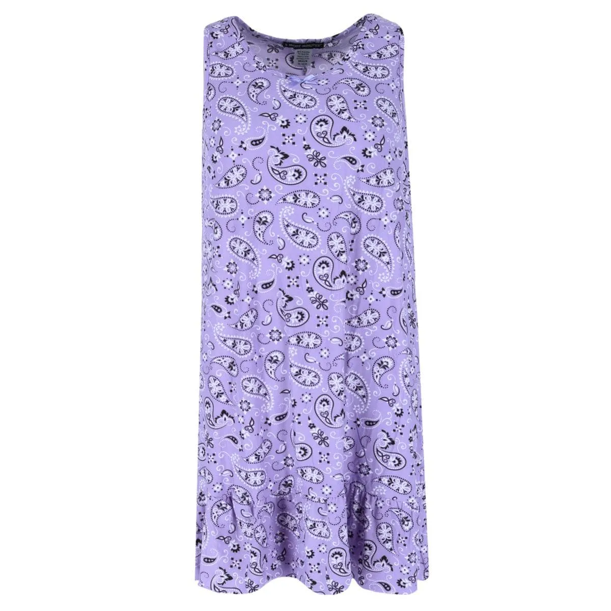 5 More Minutes Women's Paisley Sleeveless Sleep Gown