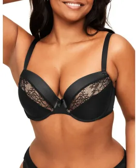 Andrelisa plus size women's contour balconette bra Adore Me, black