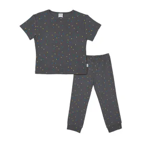 Antebies Rib Multi Dot Long Lounge Set