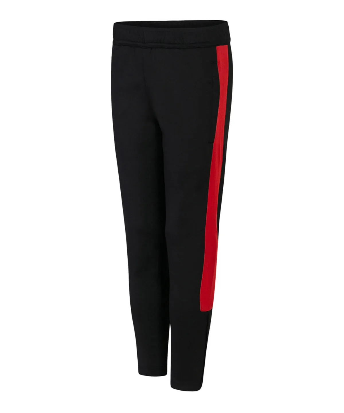 Black/Red - Kids knitted tracksuit pants