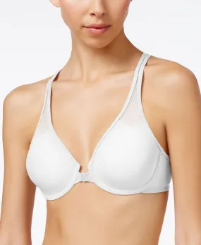 Body by Wacoal Racerback Underwire Front Close Bra 65124, white