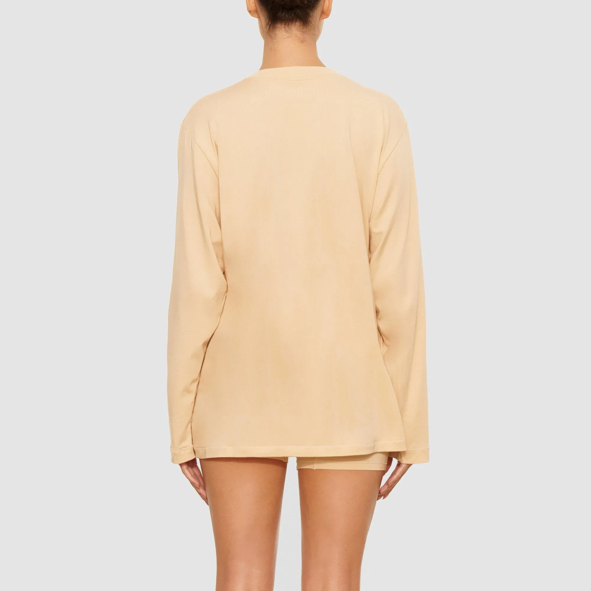 BOYFRIEND LONG SLEEVE T-SHIRT | SAND