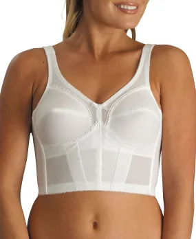 Carnival Women's Longline Corset Bra, White