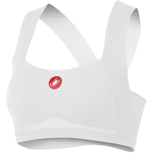 Castelli Womens Rosso Corsa Light Bra - White