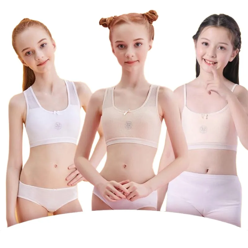 Casual Sweet Adolescent Girls' Cotton Training Bra