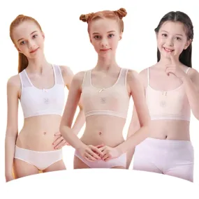 Casual Sweet Adolescent Girls' Cotton Training Bra