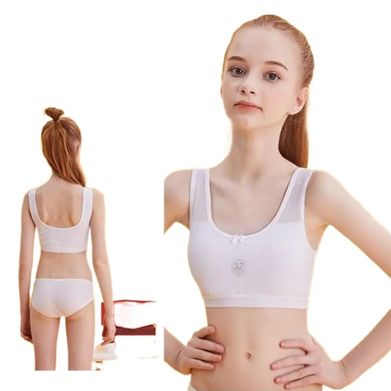 Casual Sweet Adolescent Girls' Cotton Training Bra