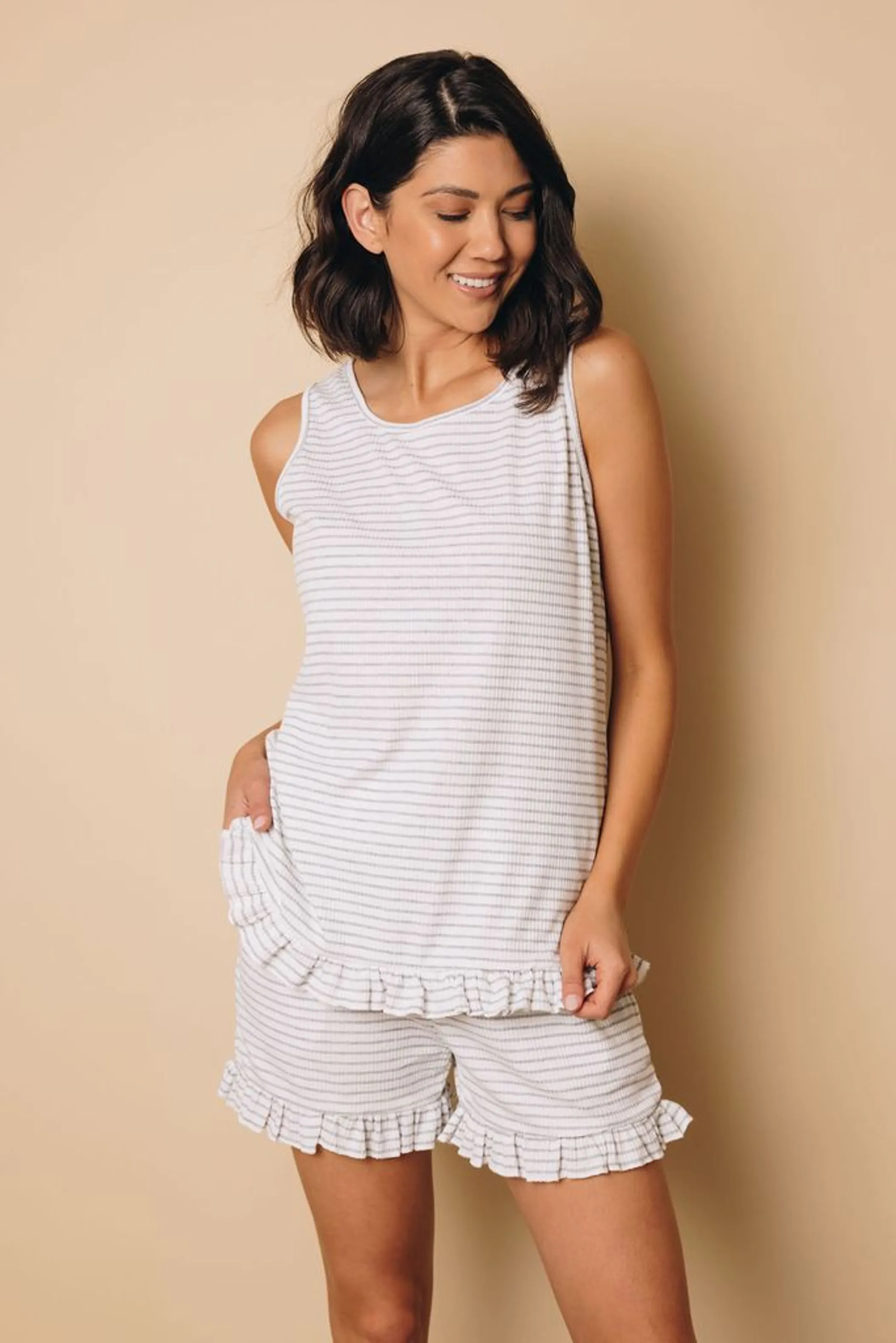 Cece Ruffle Loungewear Set