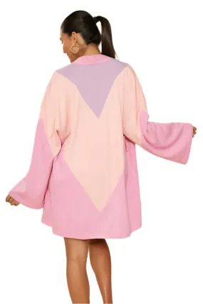 Chevron Terry Cloth Novelty Robe