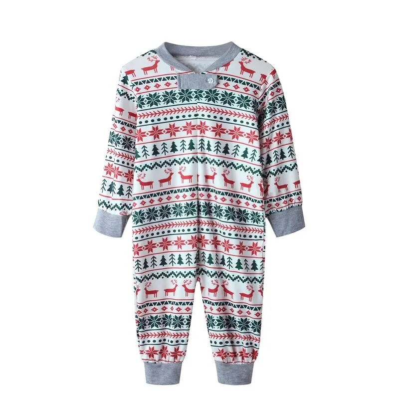 Christmas Pajamas Matching Family Pyjamas  Pajamas Set Mother Father Kids Clothes Look Outfit Baby Girl Rompers Sleepwear