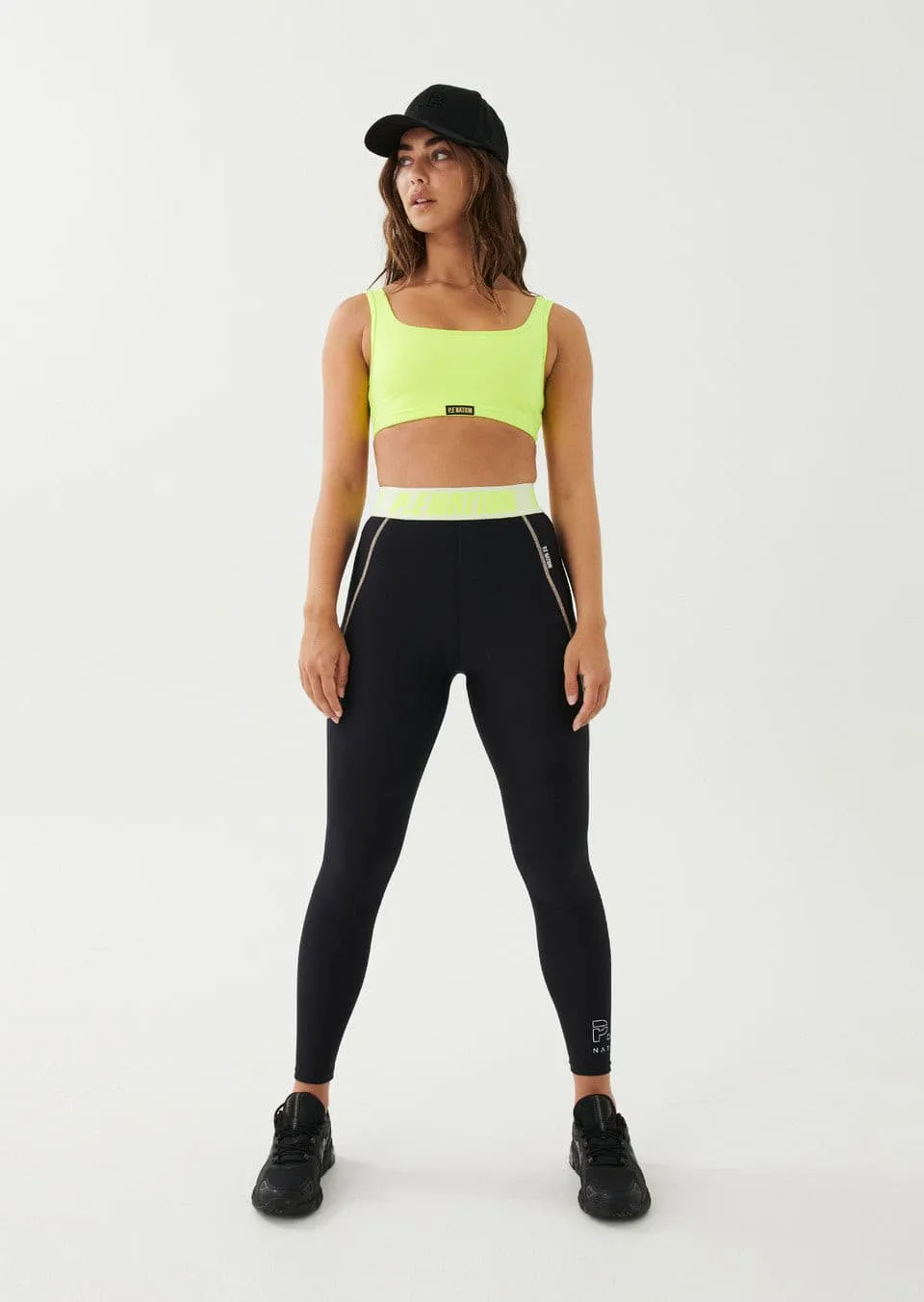 CLUBHOUSE SPORTS BRA IN SAFETY YELLOW