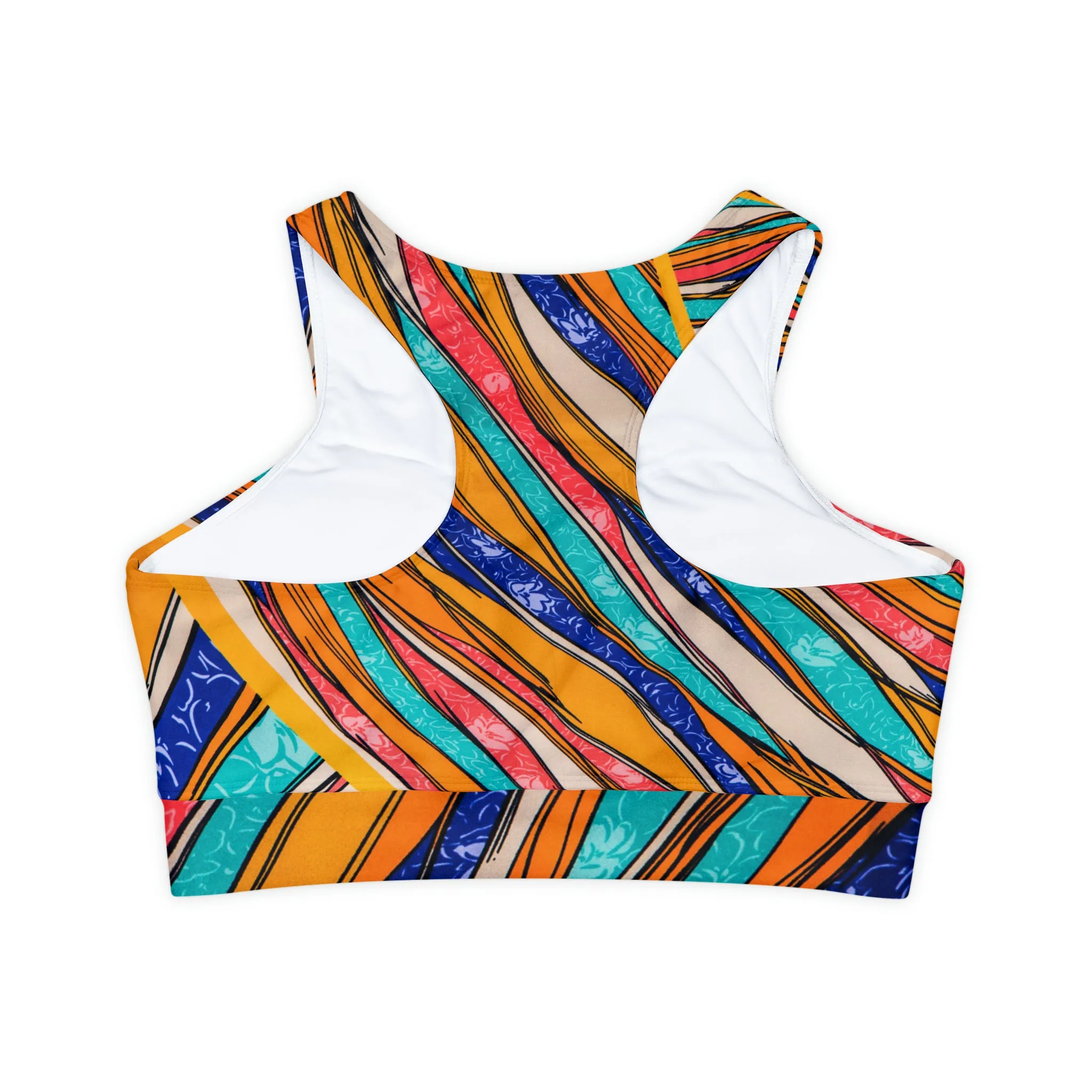 Color Brushstroke - Inovax Padded Sports Bra