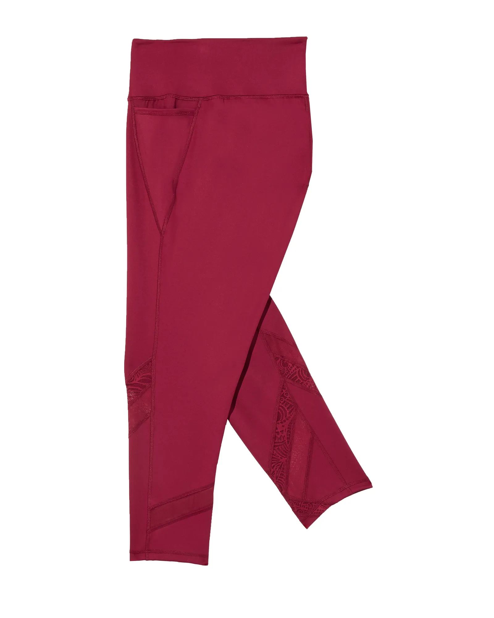 Dixon Cropped Sculpting Leggings | Red