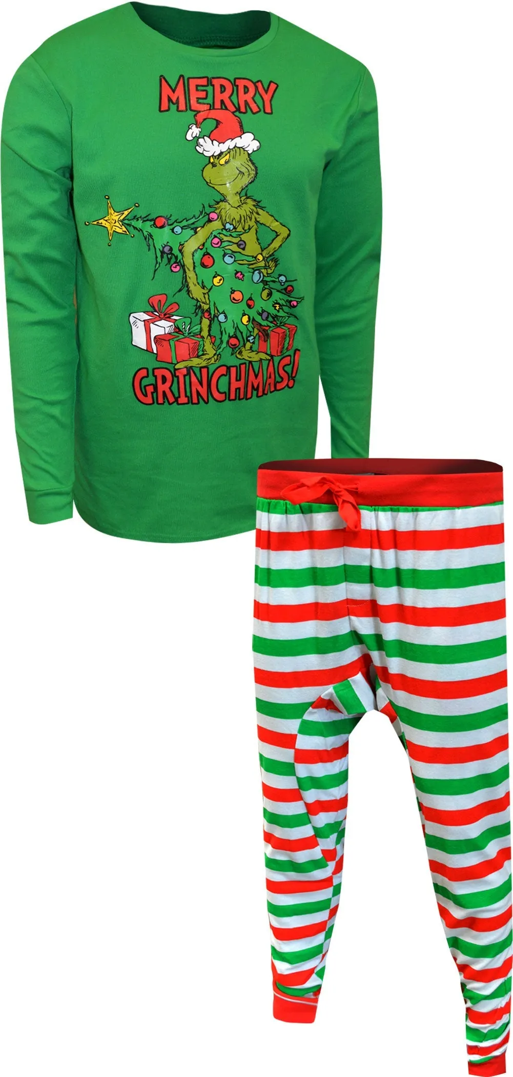 Dr. Seuss Grinch Merry Grinchmas Tall Guys Pajamas