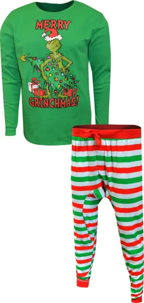 Dr. Seuss Grinch Merry Grinchmas Tall Guys Pajamas