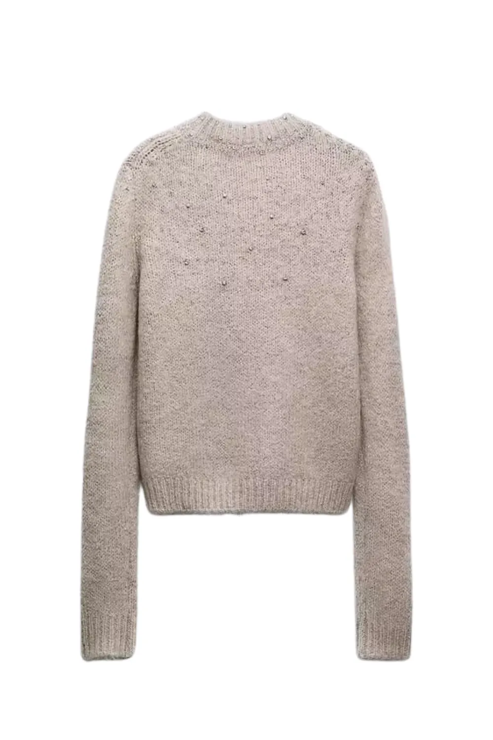 'Fatima' Rhinestone Embellished Long Sleeve Knitted Sweater