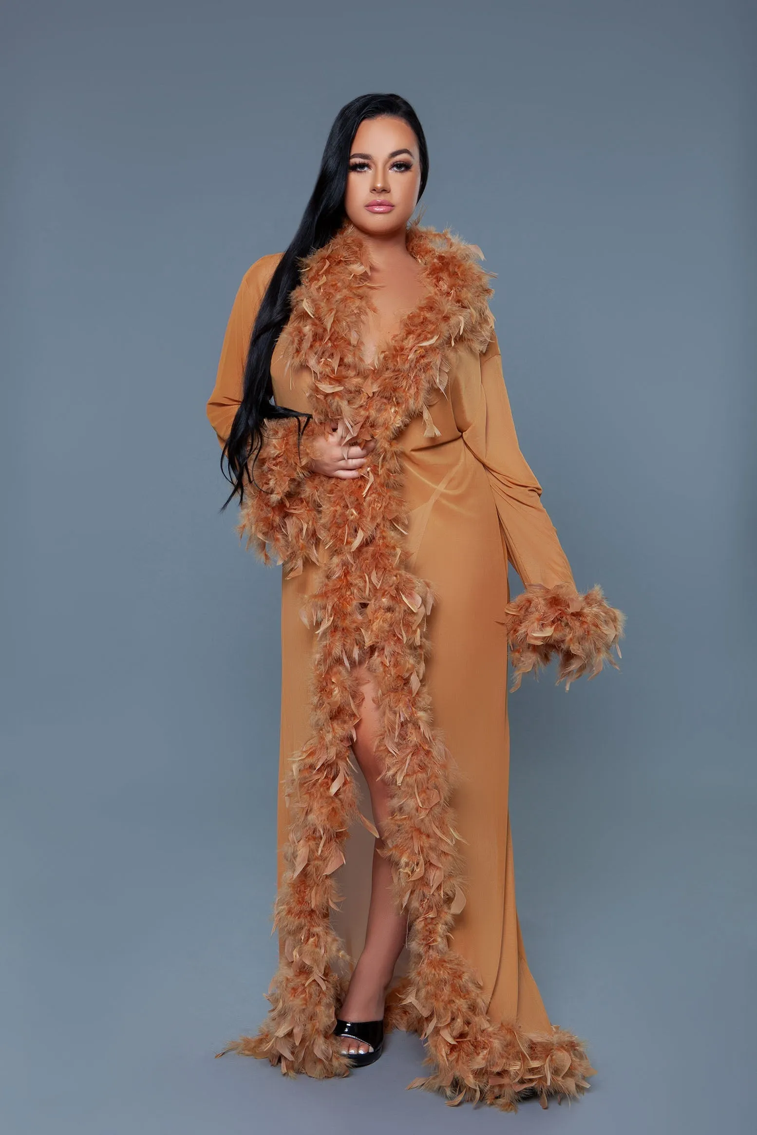 Glamour Long Chiffon Robe