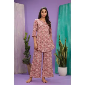 Gul Bano Jaal On Loungewear Top Set