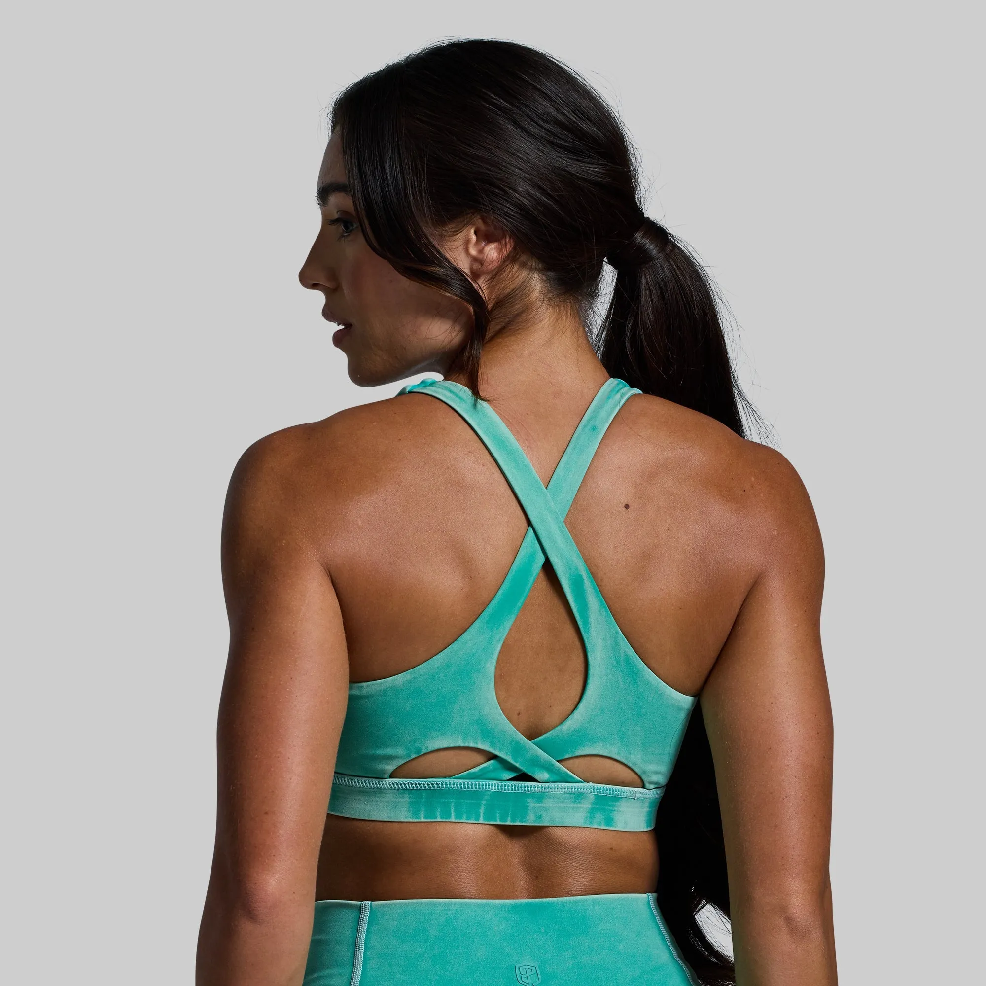 Helix Sports Bra (Washed Jade)