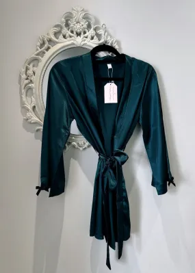 Jade Satin Robe