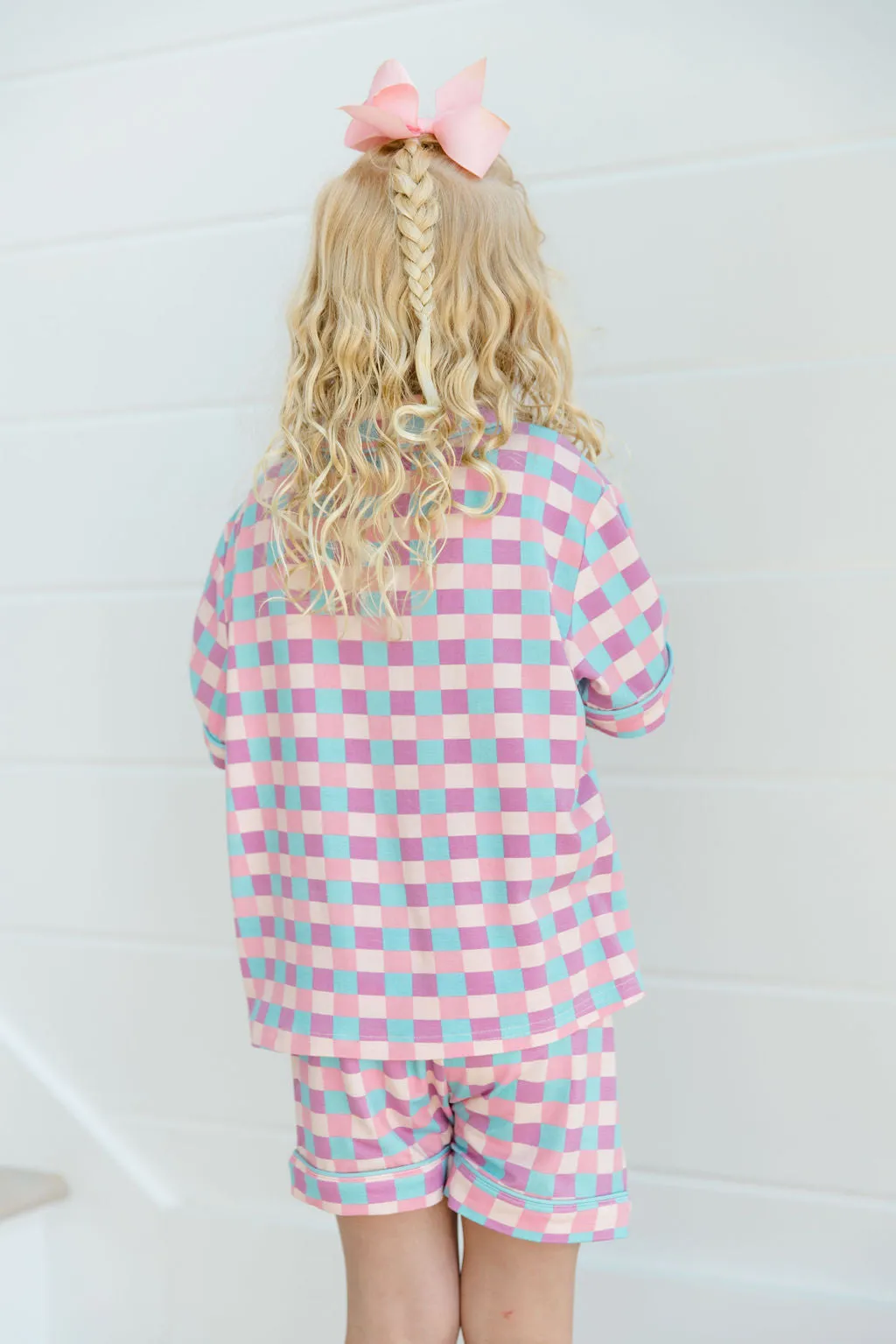 Kid's Good To Get Away  In Tori Checkered Tori X Pink Lily