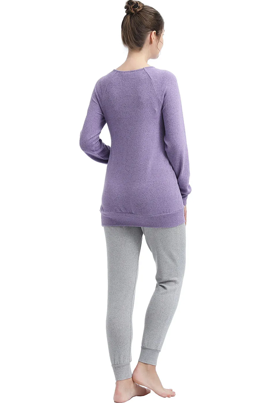 Kimi   Kai Maternity "Zoie" Nursing Lounge Sweatshirt & Joggers