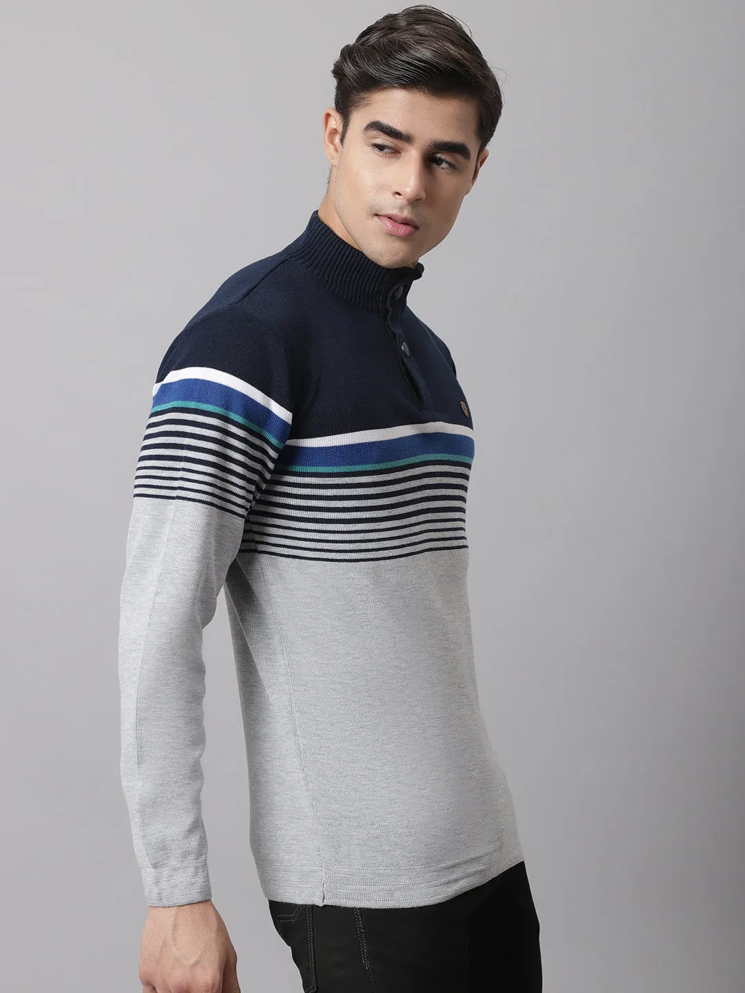 Men's Grey Melange Sweater