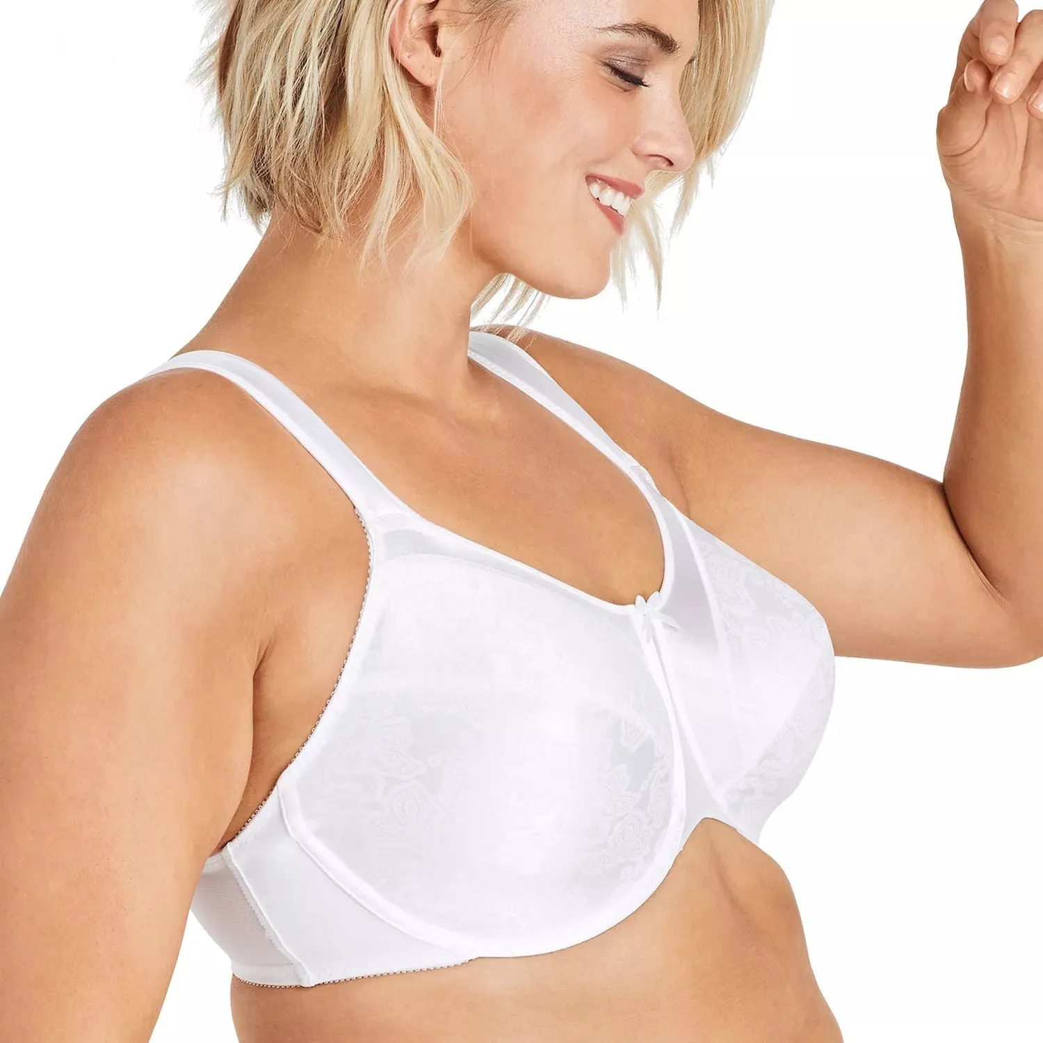 Minimizing bra for a full figure Bali Satin Tracings 3562 Bali