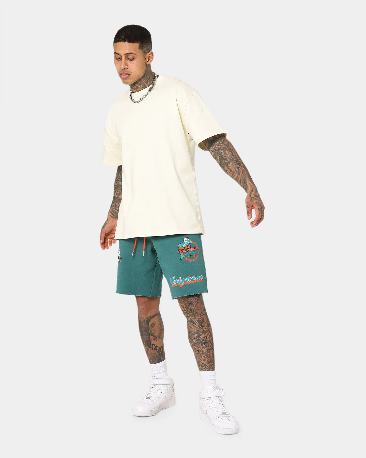 Mitchell & Ness Miami Dolphins Winners Fleece Short Faded Teal