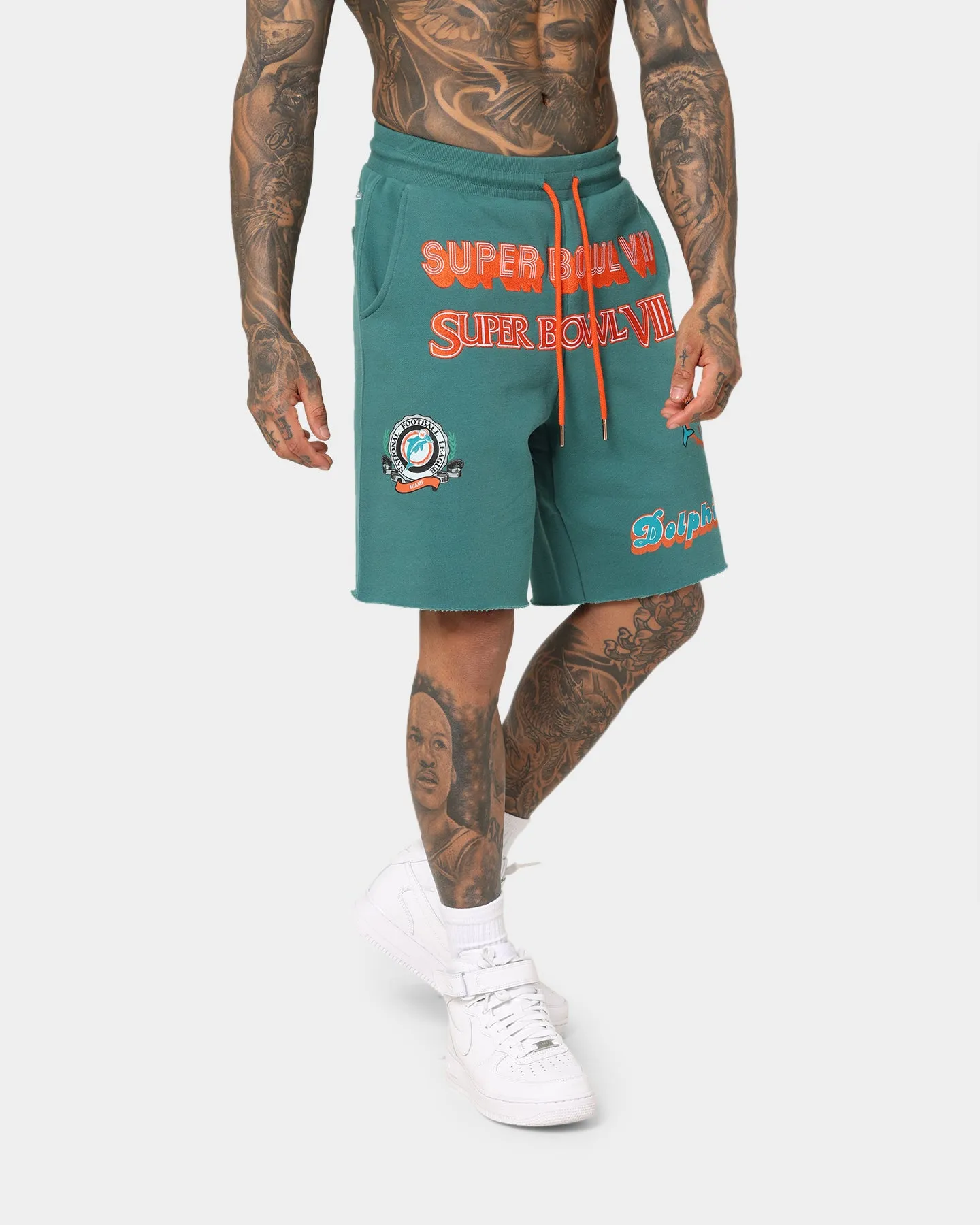 Mitchell & Ness Miami Dolphins Winners Fleece Short Faded Teal