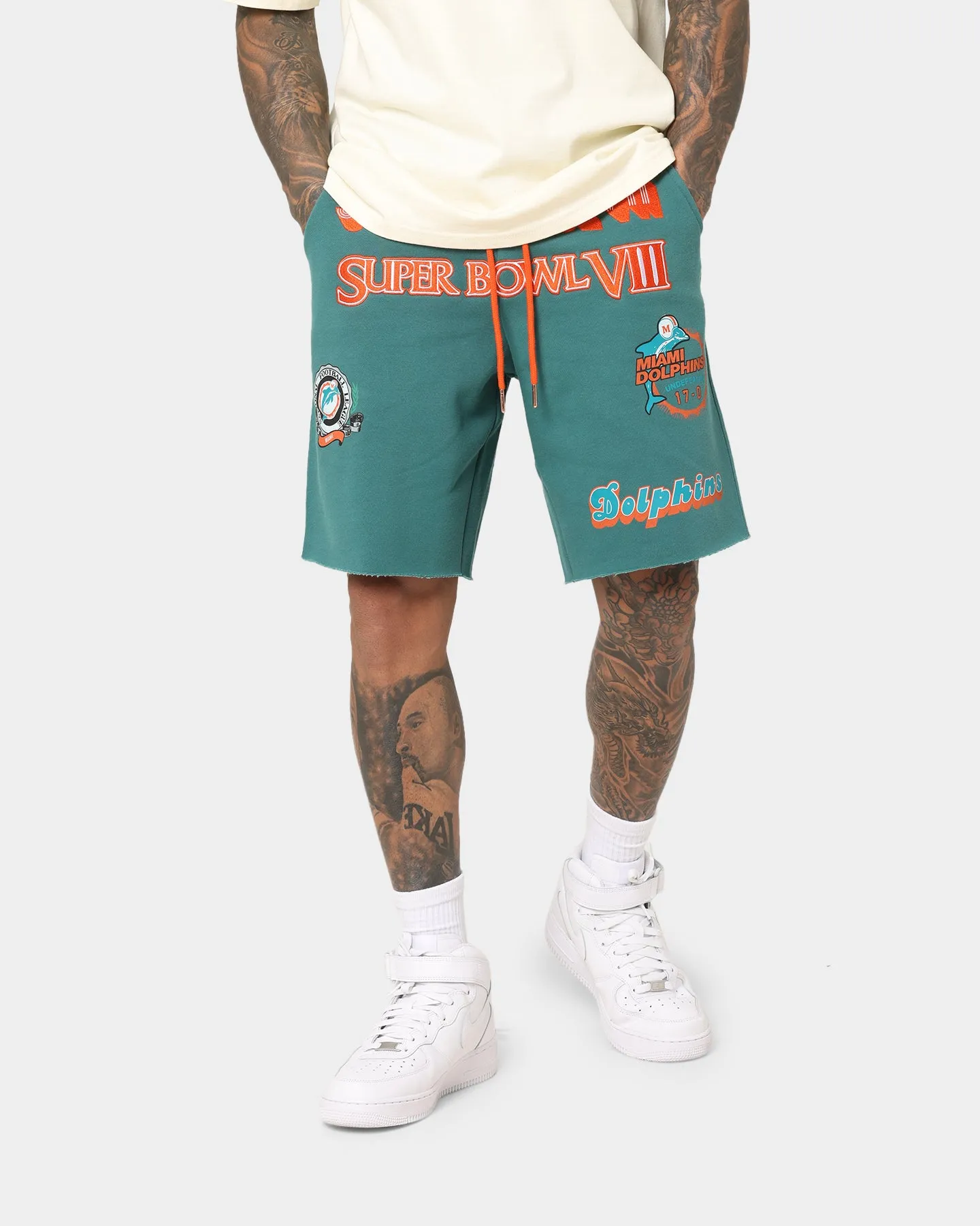 Mitchell & Ness Miami Dolphins Winners Fleece Short Faded Teal