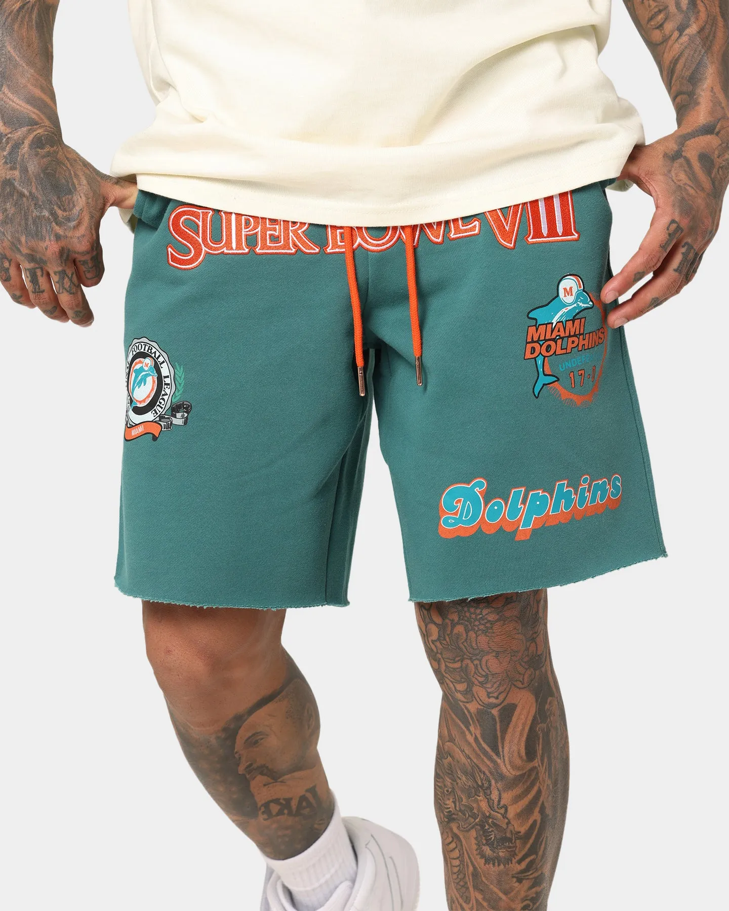 Mitchell & Ness Miami Dolphins Winners Fleece Short Faded Teal