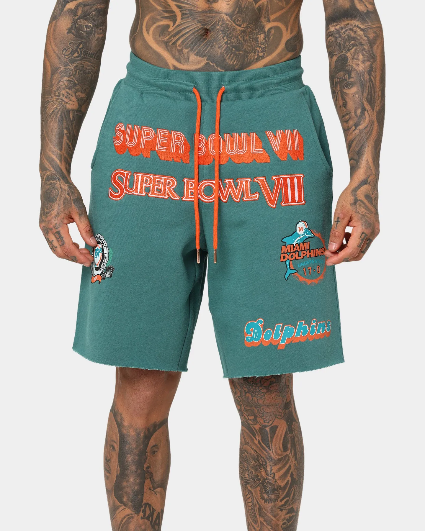 Mitchell & Ness Miami Dolphins Winners Fleece Short Faded Teal