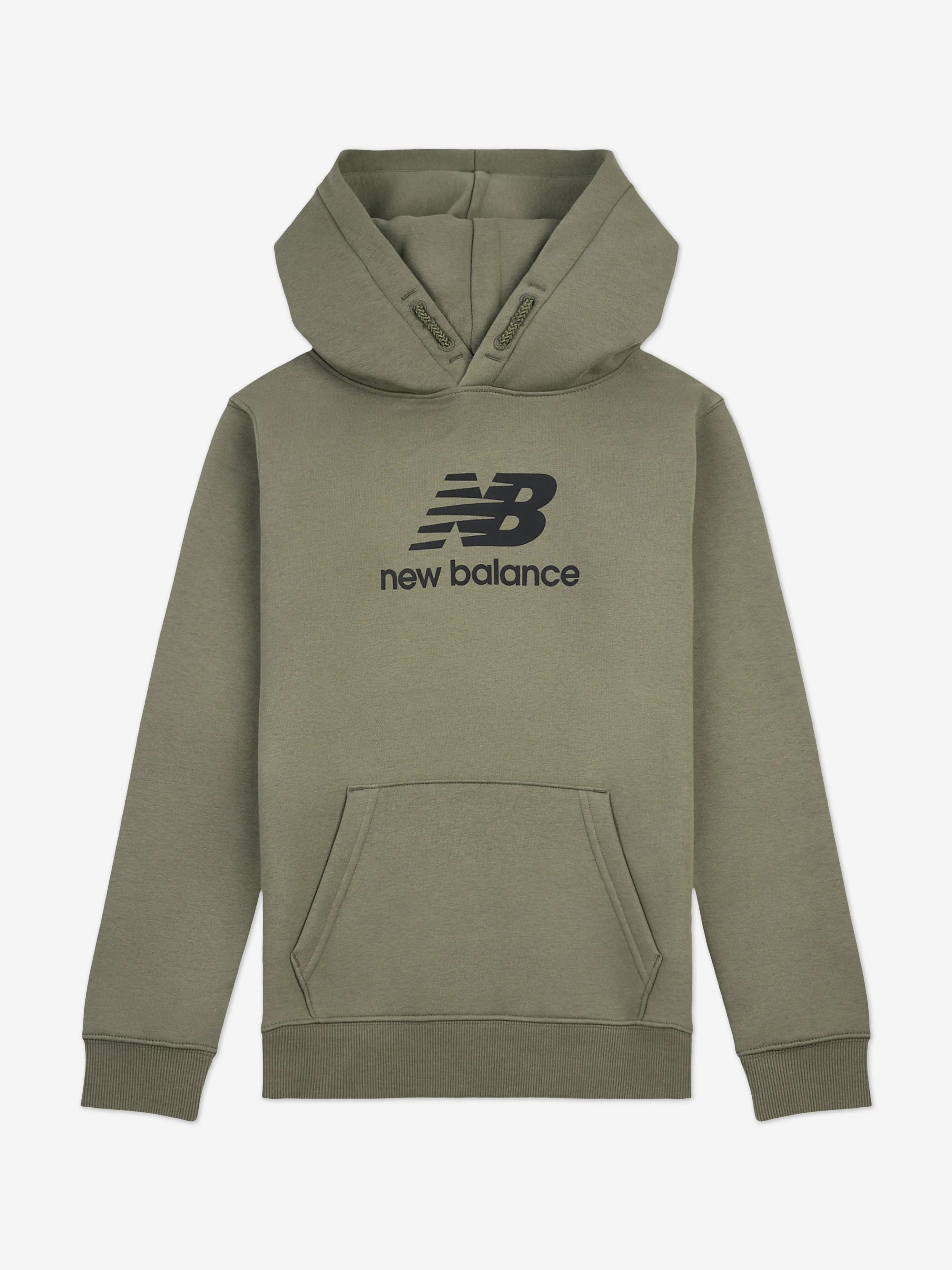 New Balance Boys Brush Back Stacked Logo Tracksuit in Green