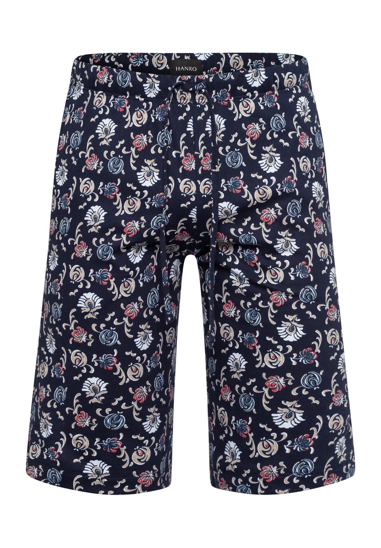 Night And Day Short Knit Pant | Navy Botany Print 75513-1248