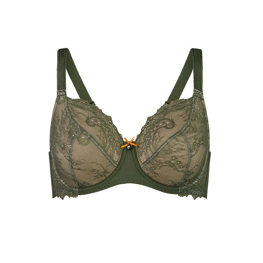 Nightingale Lace Full Cup Bra - Licorice