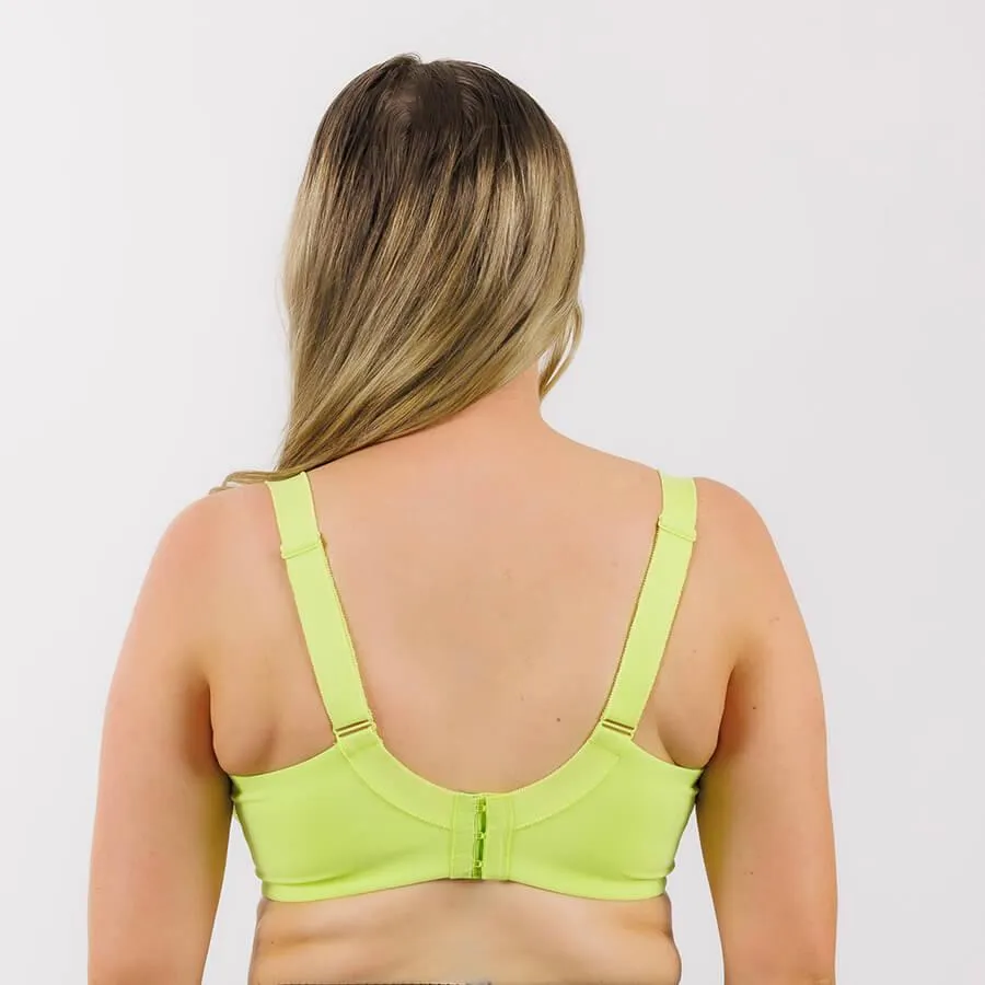 Nightingale Lace Premium Support Bra - Lime Splash Green