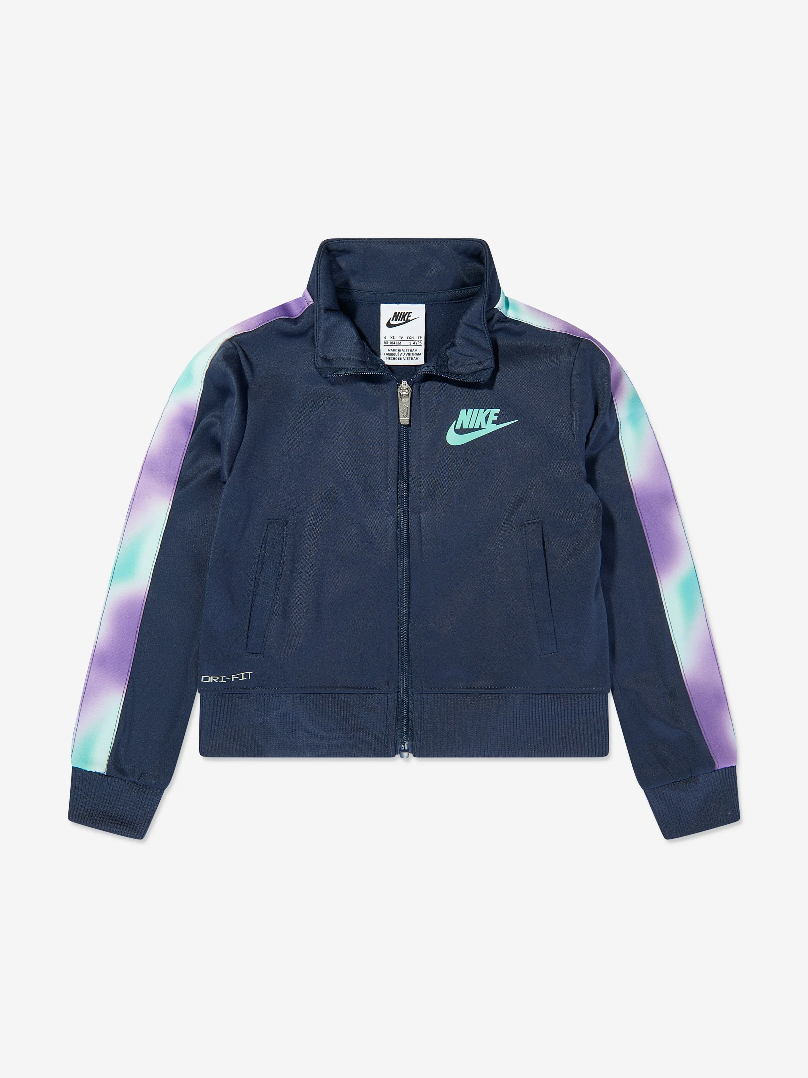 Nike Girls Solarised Tracksuit in Navy