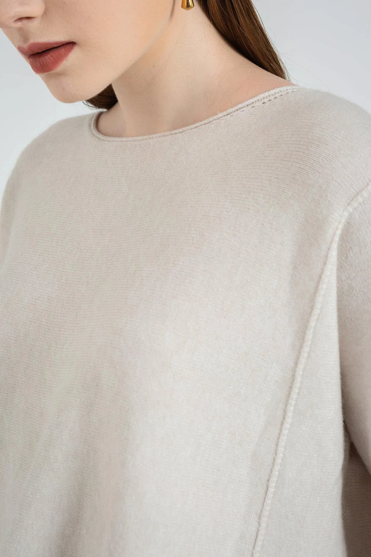 Oversize Long Sleeve Knitted Causal Sweater Pullover