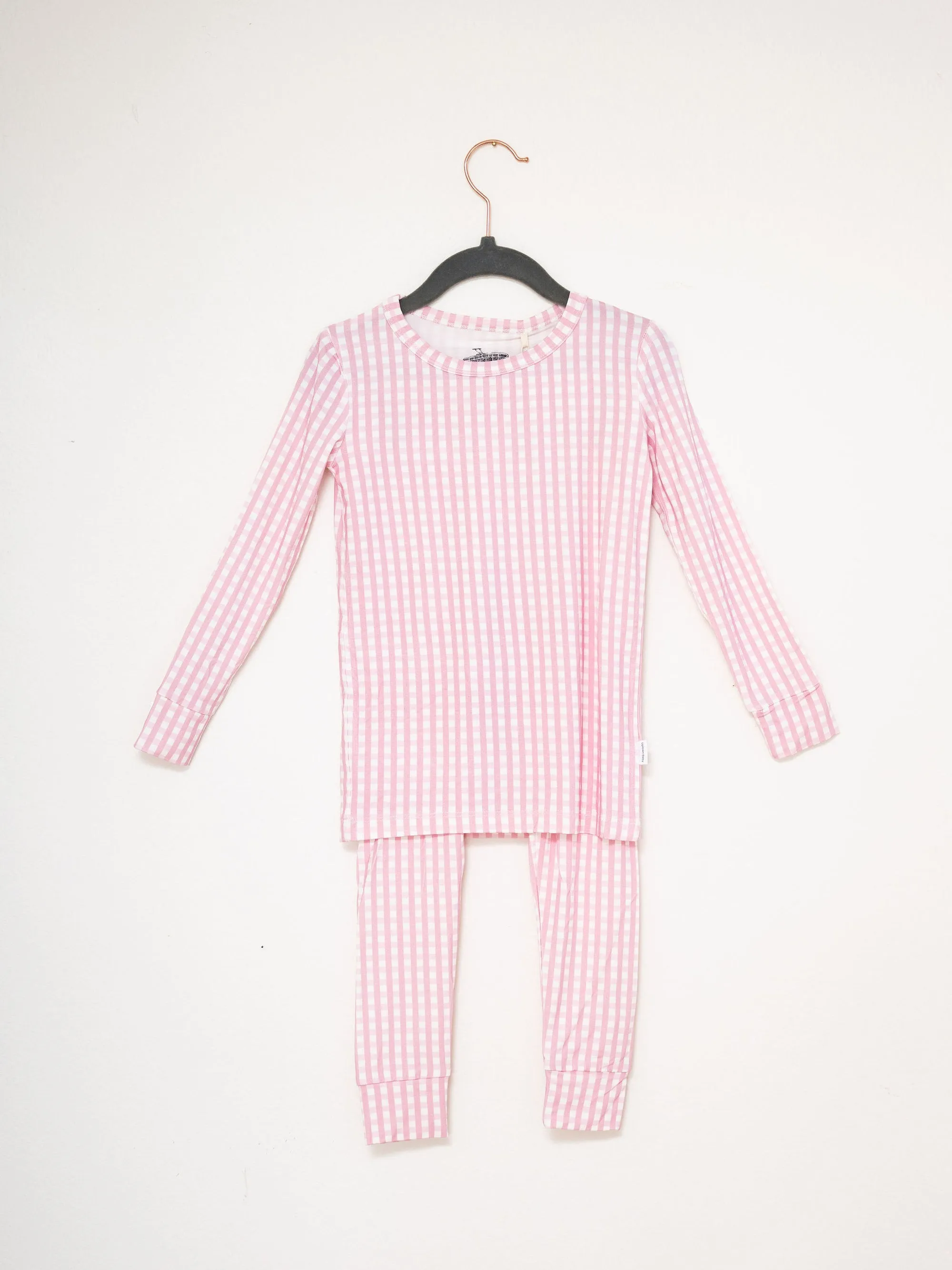 Pajama Set 2 Piece - Pink Gingham