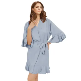 Personalized Classic Solid Robe For Women