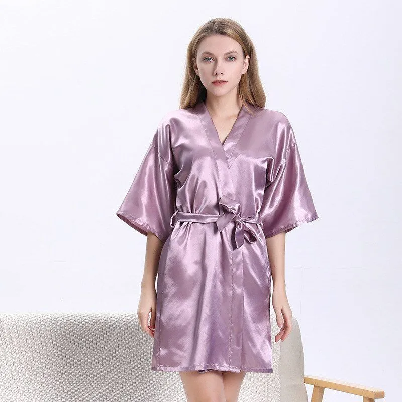 Personalized Classic Women Satin Robes