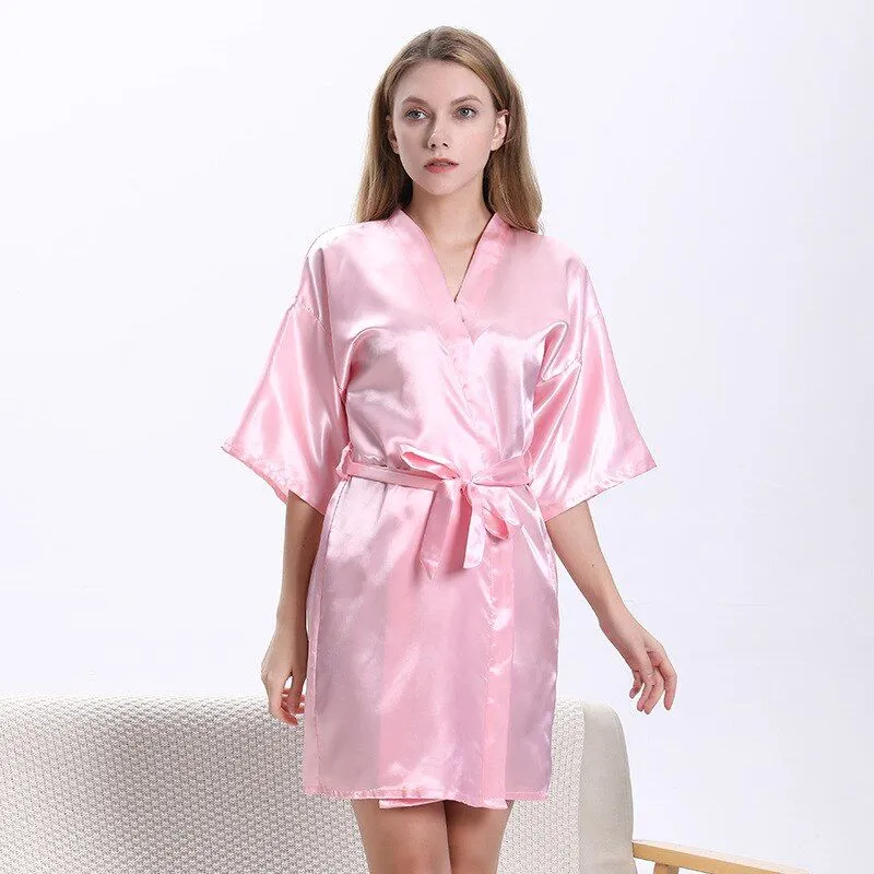 Personalized Classic Women Satin Robes