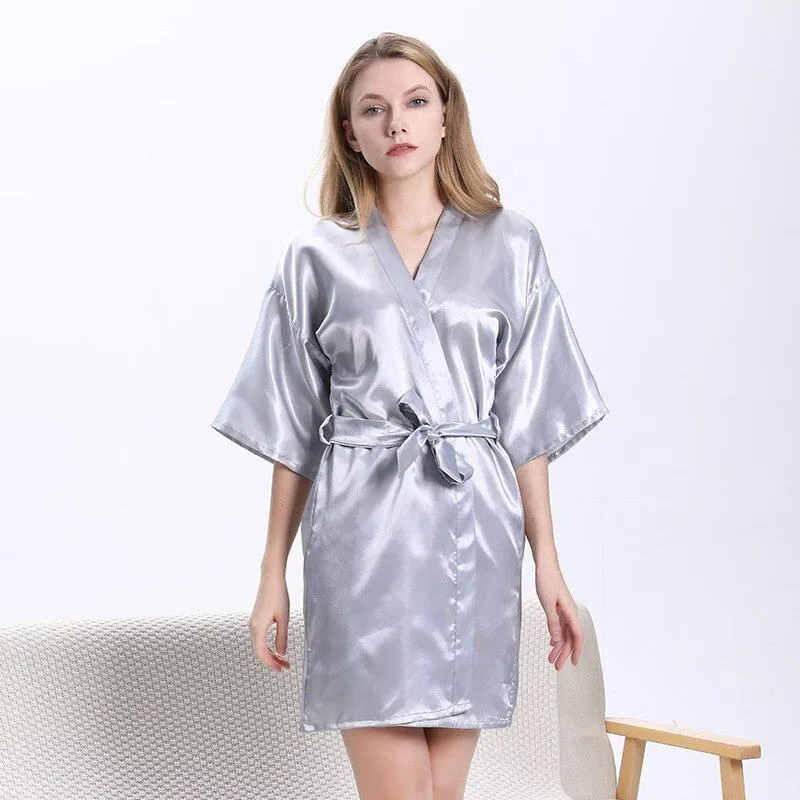 Personalized Classic Women Satin Robes