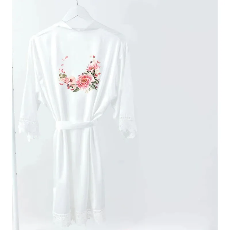 Personalized Floral Bridesmaid Robes