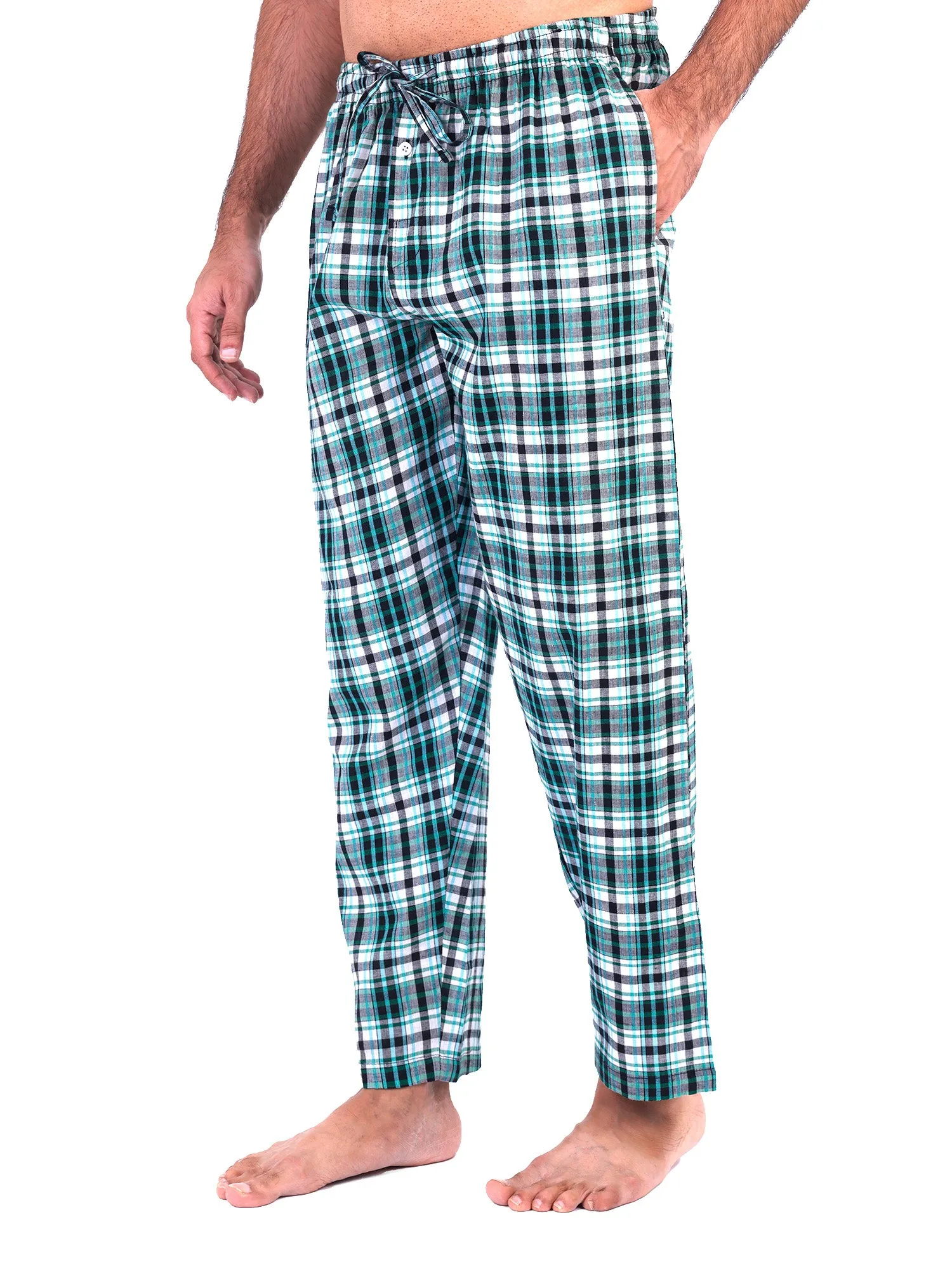 Plaid Pajama Pants for Men