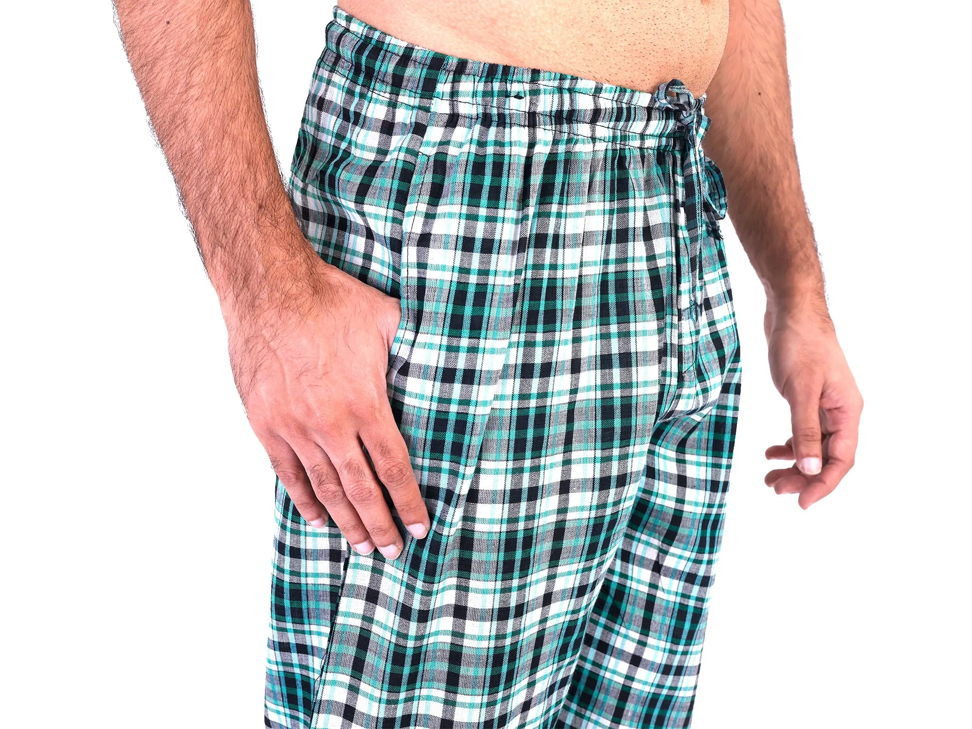 Plaid Pajama Pants for Men