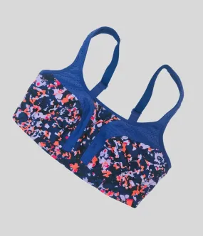 Purple Print Ultimate Support Sports Bra