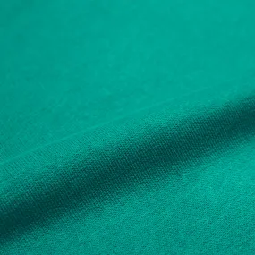 recycled cotton French terry knit, Oeko-Tex cert. - teal